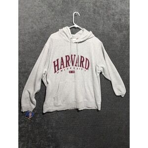 H&M Harvard University Hoodie Mens XXL Gray Collegiate Pullover Sweatshirt